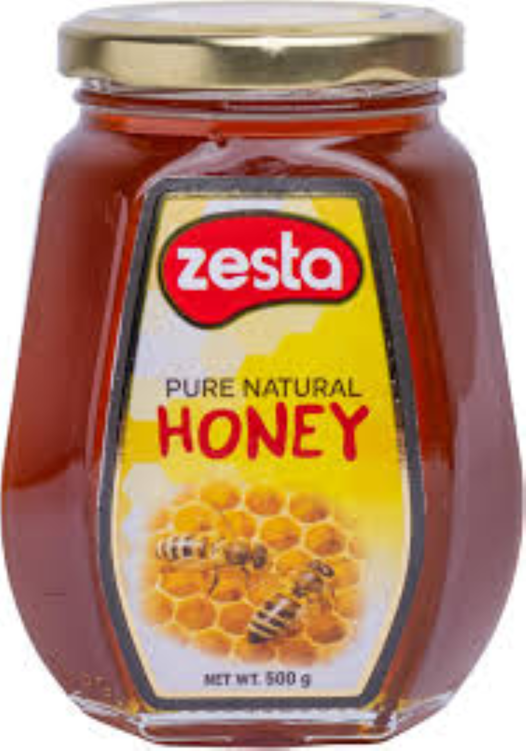 ZESTA NATURAL HONEY 500G GLASS